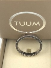 -50% Anello unisex in oro bianco 18 kt TUUM preghiera Padre Nostro misura 24/64