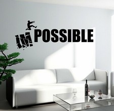 Wall Decal Impossible Word