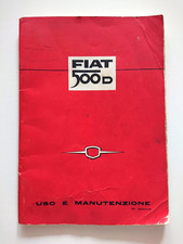 Fiat 500d 1961 manuale uso - 500d,