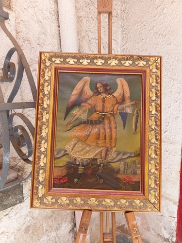 Antico dipinto olio - dipinto,
