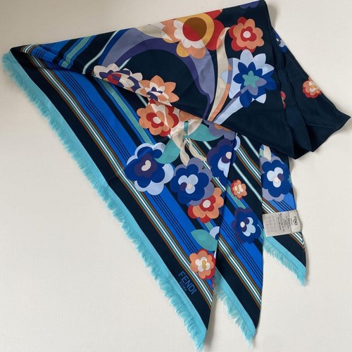 Sciarpa fendi fiore blu - sciarpa,