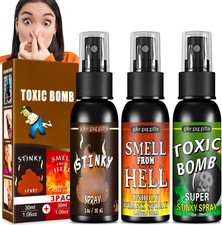 Fialette Puzzolenti Spray Puzzolente - Fart Spray 3 Pezzi, Scherzi Di Halloween 