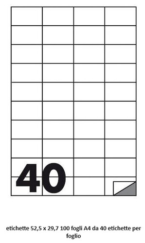 100 fogli carta adesiva - fogli,