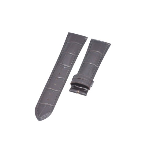 22mm brown leather watch strap - brown,