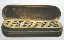 VINAIGRETTE PORTA AROMI GUGLIELMO IV IN ARGENTO, INTERNO PLACCATO ORO CON MARCHI