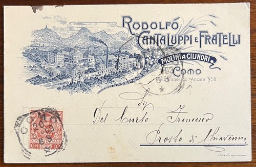 Cartolina ditta privata como - ditta, privata-como