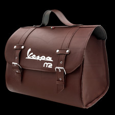 BORSA A VALIGIA MARRONE SCURO PORTAPACCHI PER PIAGGIO VESPA PK XL PX SPECIAL L R