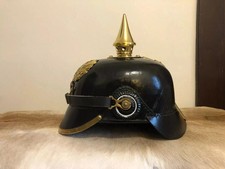 Elmetto pelle prussiano - in,