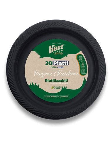 Piatti plastica nero - piatti,