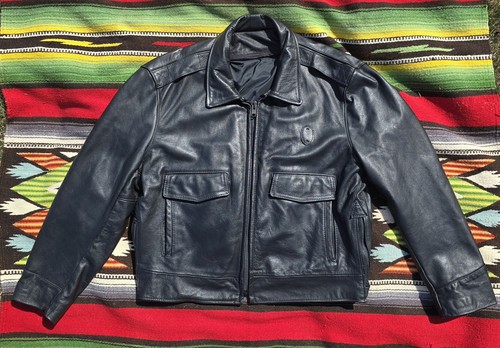 Giacca pelle moto vintage - , anni