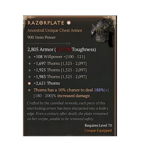 Diablo s13 razorplate - razorplate, 1ga