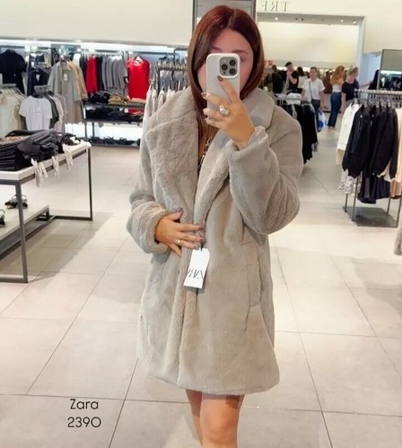 Zara grigio cappotto - zara, in