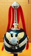 Elmetto Pickelhaube in pelle