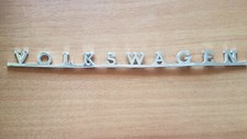 Stemma Scritta originale PuC VOLKSWAGEN T1 T2  Anni 60 70 Vintage 29 CM METALLO
