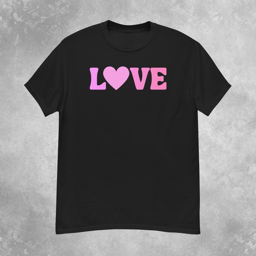 Shirt rosa amore - t-shirt, uomo