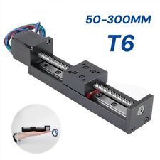 Attuatore vite guida lineare tavolo scorrevole T6 CNC 50mm-300mm mini viaggio