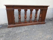 ANTICA BALAUSTRA COLONNE TORNITE NOCE E CASTAGNO - FINE 800 EMILIA - LUNGA 162