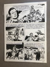 Letteri  Tavola Originale di TEX  primi anni 80