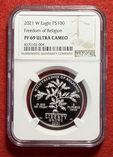 2021 proof 100 - w, $100