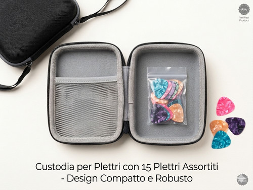 Custodia porta plettri - plettri, rigida