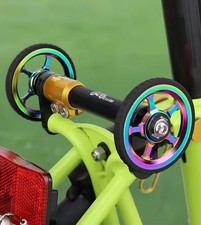 Eazy Wheels Kit Asta Prolunga Telescopica per Bici Brompton Rullo 60mm Asse 6,5mm