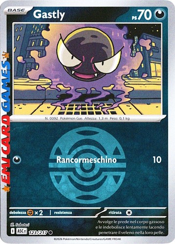 Gastly 123 217 - 123/217, reverse