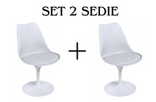 2 SEDIE TULIPANO GIREVOLI IN
