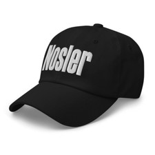 Cappello papà classico regolabile colore nero ispirato al logo ricamato Nosler