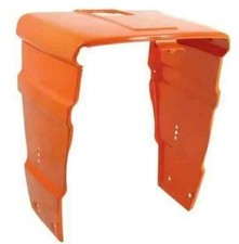 COFANO RADIATORE TRATTORE FIAT SERIE ORO VERNICIATO ARANCIO IN LAMIERA 480 540