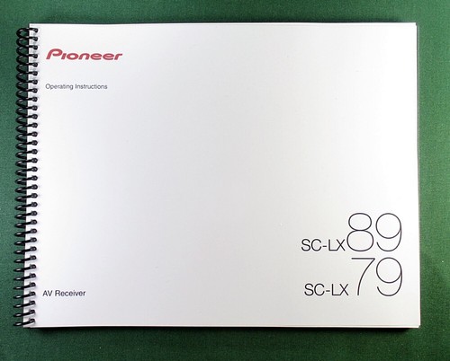 Pioneer lx89 instruction - pioneer, sc-lx89