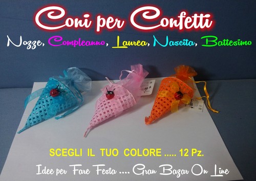 Cono per confetti pz - 12,