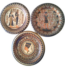 3 ANTICHI PIATTI EGIZIANI CON