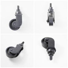 Set 4 Ruote Girevoli 4" Stelo