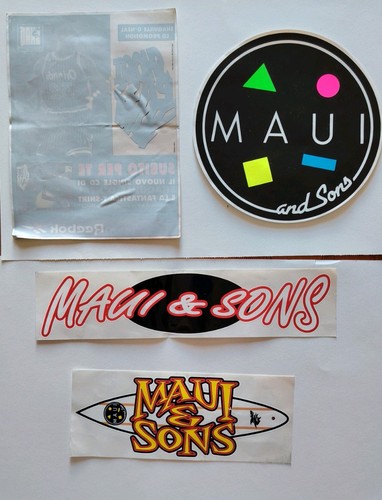 Maui sons lotto - maui, adesivi