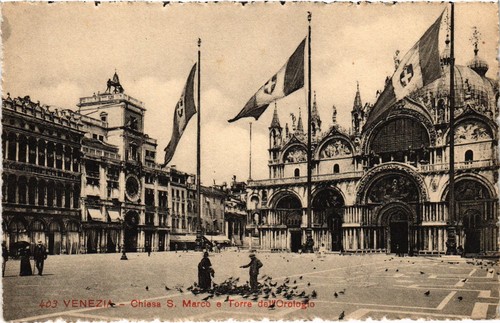Cartolina cpa venezia chiesa - cpa,