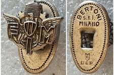 Distintivo FEDERAZIONE MOTOCICLISTI ? ITALIA spilla BERTONI pin MOTO badge FIM