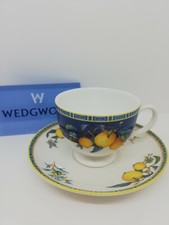 Wedgwood Citrons Bone China Tazza Tè con piattino