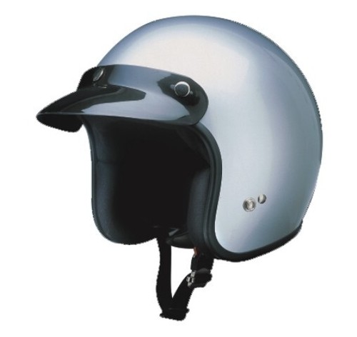 Casco jet argento harley - casco,