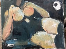 Quadro olio interno boudoir