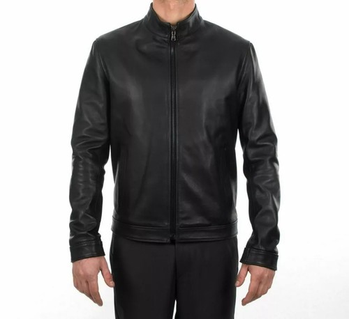 Giacca motociclista nera - giacca,