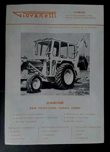 Cabine trattore ford terna - cabine,