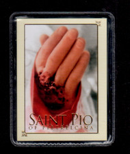 B2 Santino Holy Card RELIQUIA RELIC PADRE PIO SAN PIO  RELIQUIA