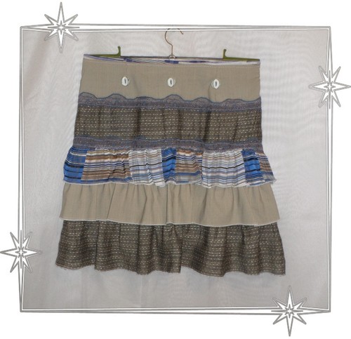 Jupe fantaisie multi - b, -jupe