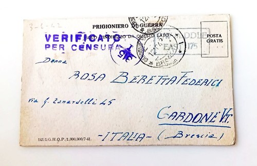 Cartolina prigioniero di - ,