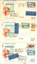 1961 Repubblica Gronchi Rosa 205 lire ricoperto su Busta Venetia cert. Raybaudi