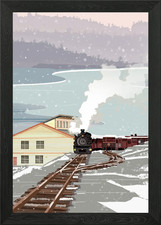 Locomotore treno a vapore