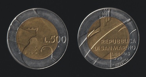 San marino 500 lire 1990 - san, la