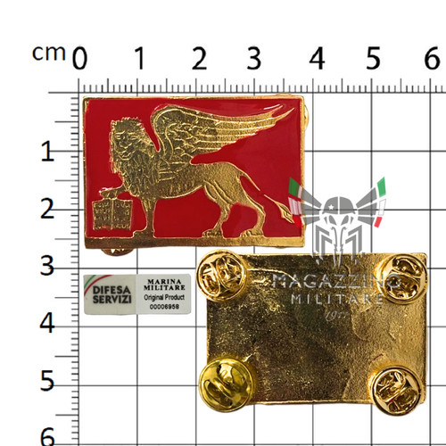 Fregio distintivo smaltato - smaltato, oro