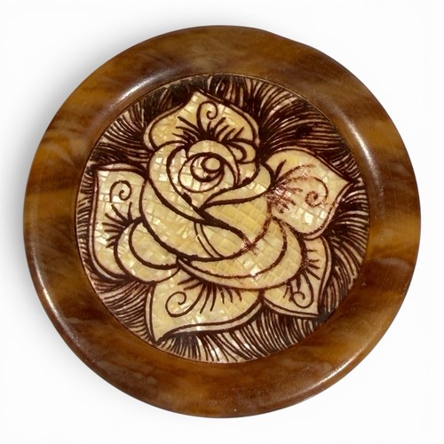 Broche lea stein - lea, rose