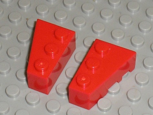 Lego red wedges ref 6564 - red,